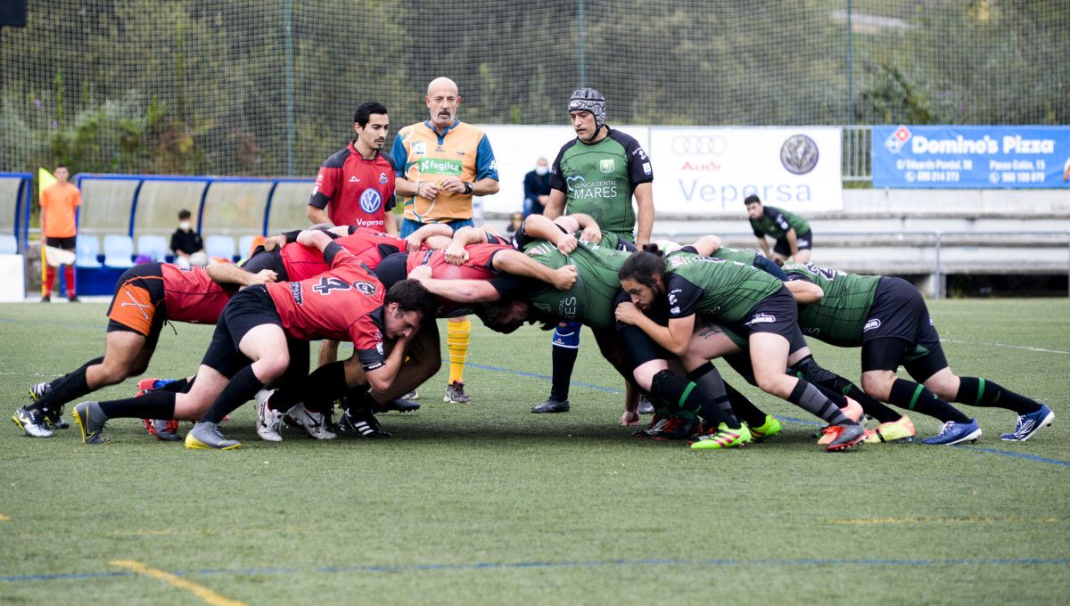Partido entre Pontevedra Rugby Club y Barbanza RC