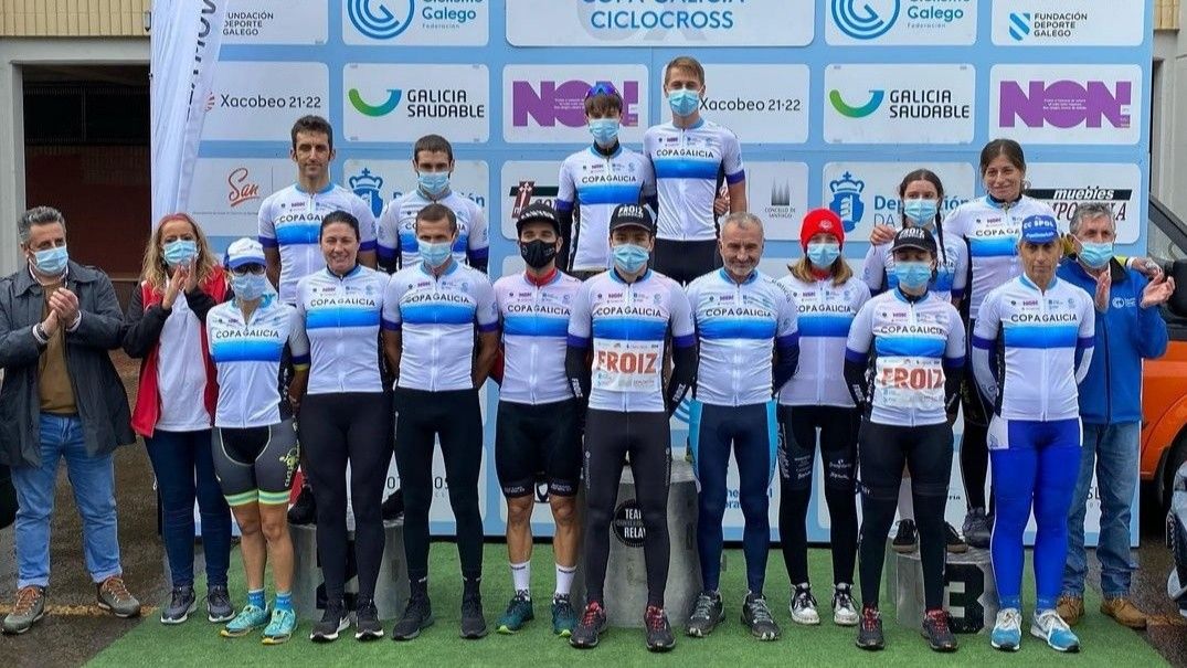 Podio do XX Trofeo Cidade de Santiago de Ciclocrós