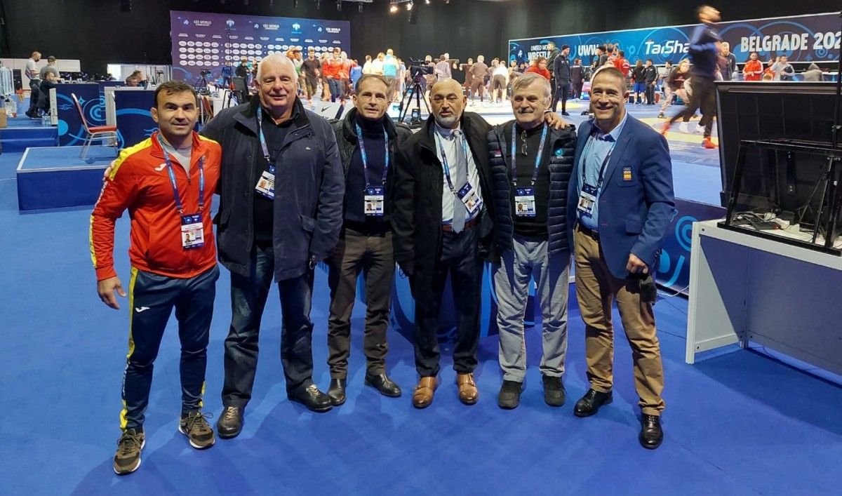 Delegación pontevedresa en Belgrado no Campionato do Mundo Sub-23 de Loitas Olímpicas