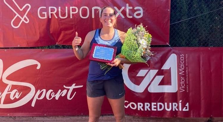 Celia Cerviño, tras ganar el W15 de Castellón