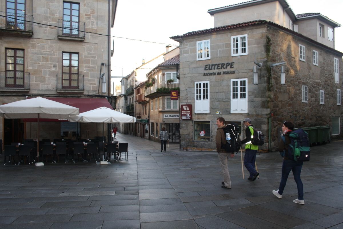 Peregrinos polo Camiño Portugués