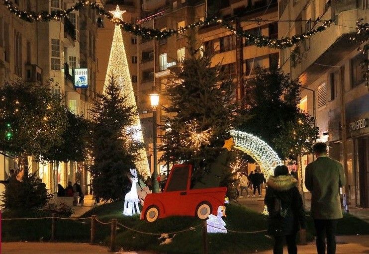 Decoración de Navidad en Vilagarcía