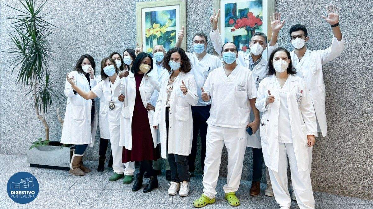 Equipo do Servicio do Aparello Dixestivo do CHOP que conseguiu o segundo premio Best in Class consecutivo