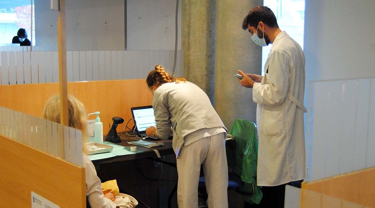 Vacinación na delegación da Xunta en Pontevedra