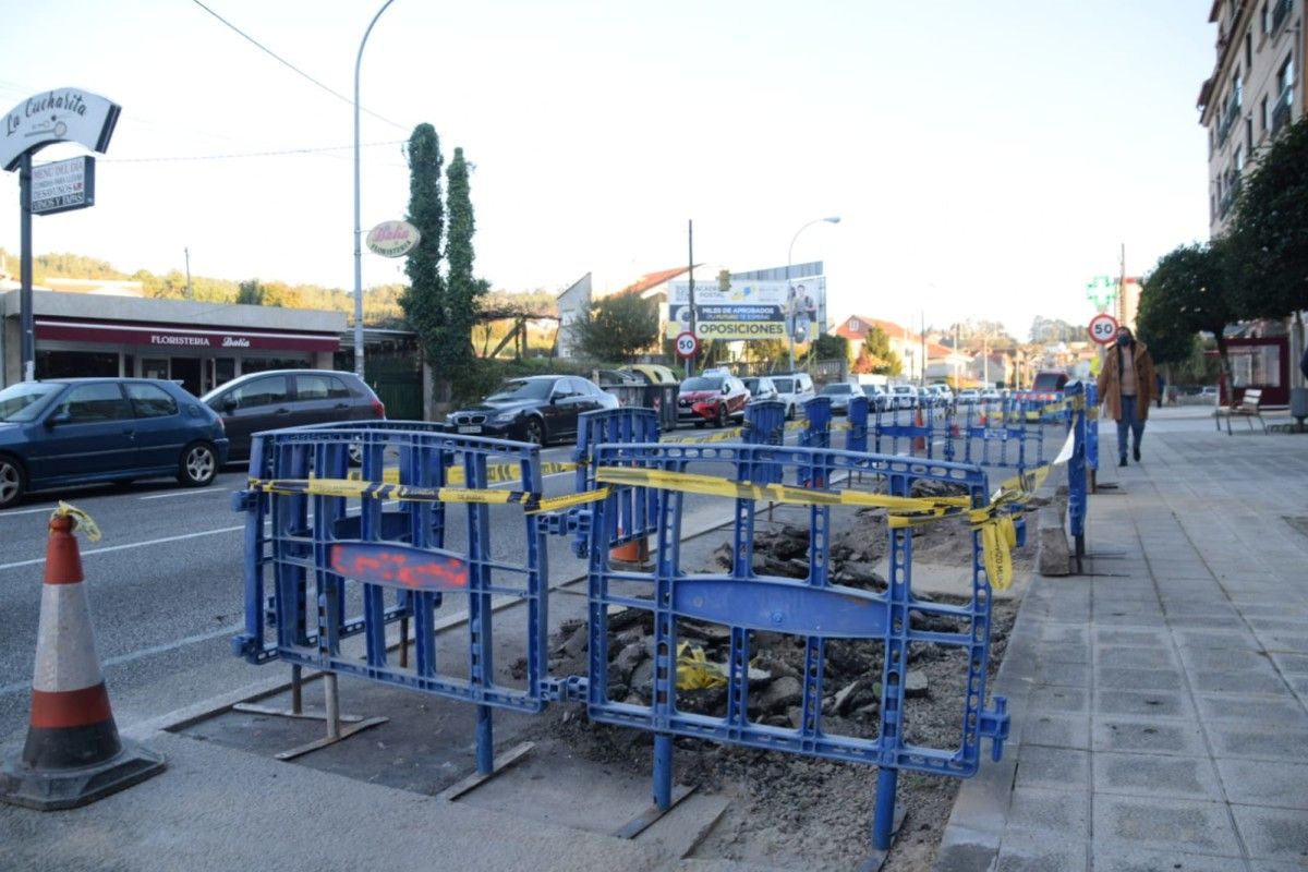 Obras na rede de abastecemento na Seara