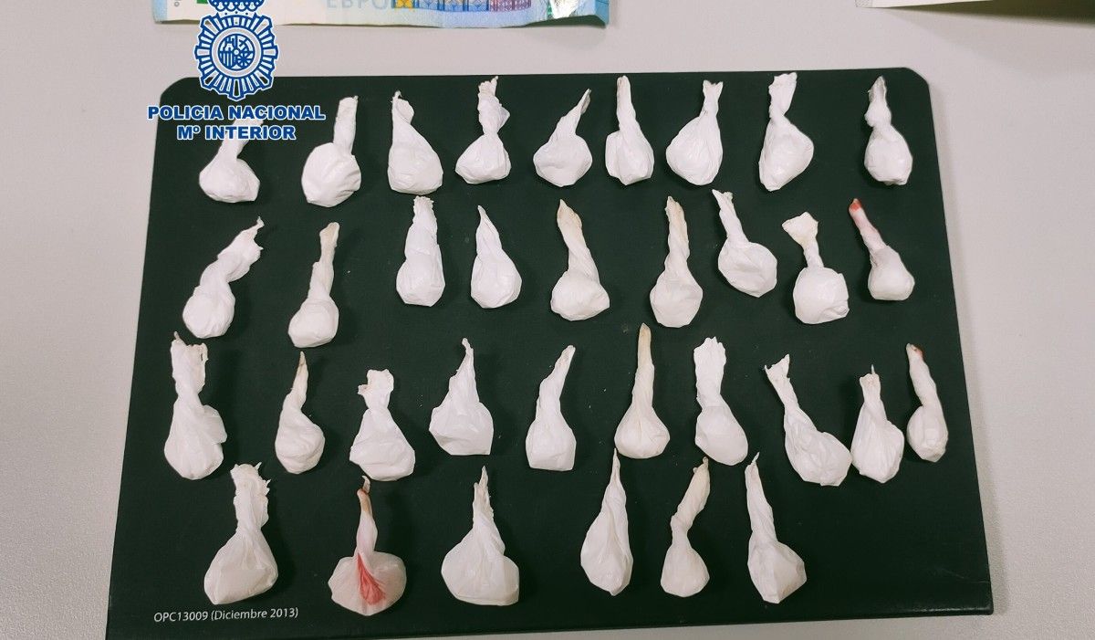 Droga intervenida por la Policía Nacional