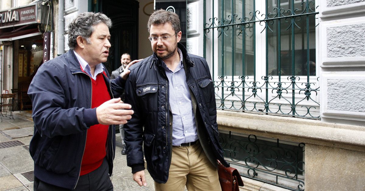 Miguel Anxo Fernández Lores con Ramón Ledesma, ex subdirector de la DGT