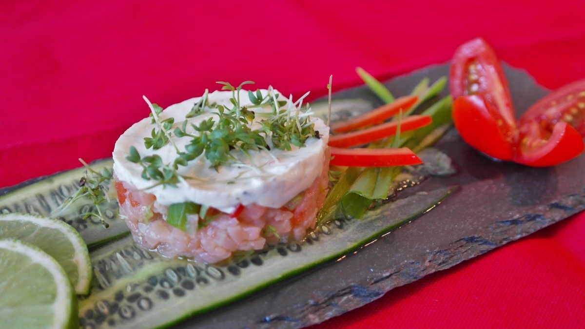 Tártaro de salmón