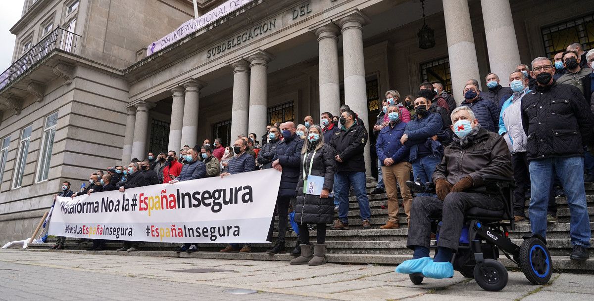 Protesta de la plataforma 'No a la España Insegura'