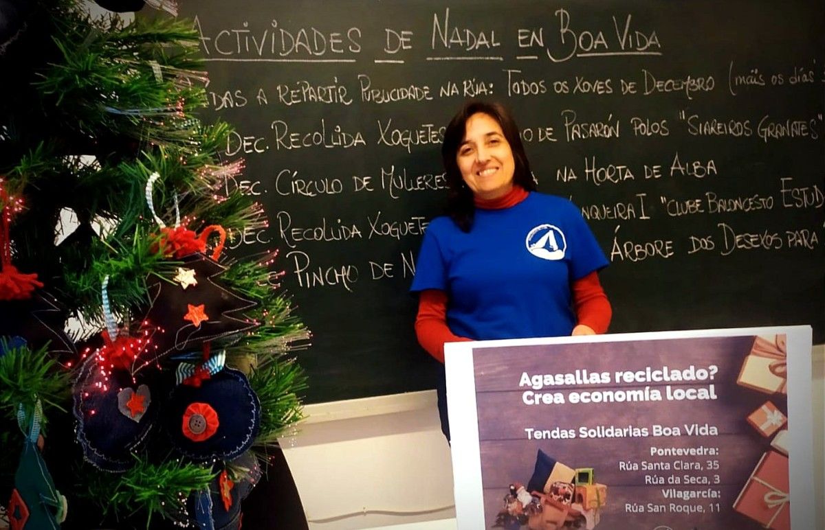 Pepa Vázquez, presidenta de Boa Vida, presenta a campaña de Nadal