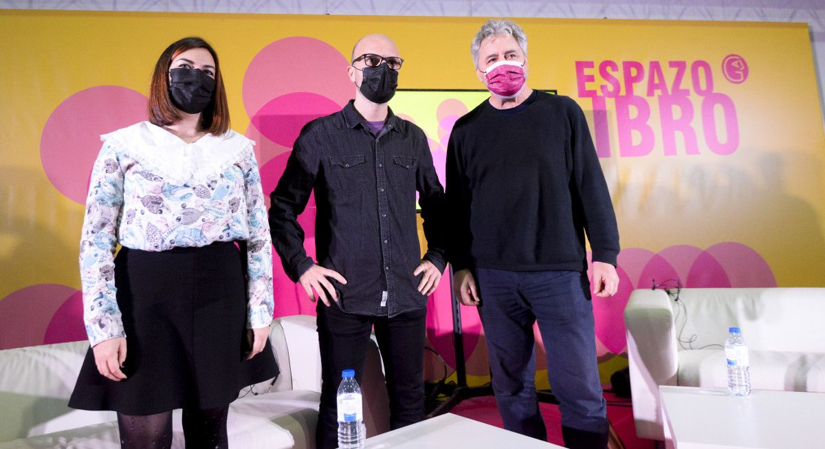 Ledicia Costas, Diego Ameixeiras y Manolo Rivas en Culturgal 2021
