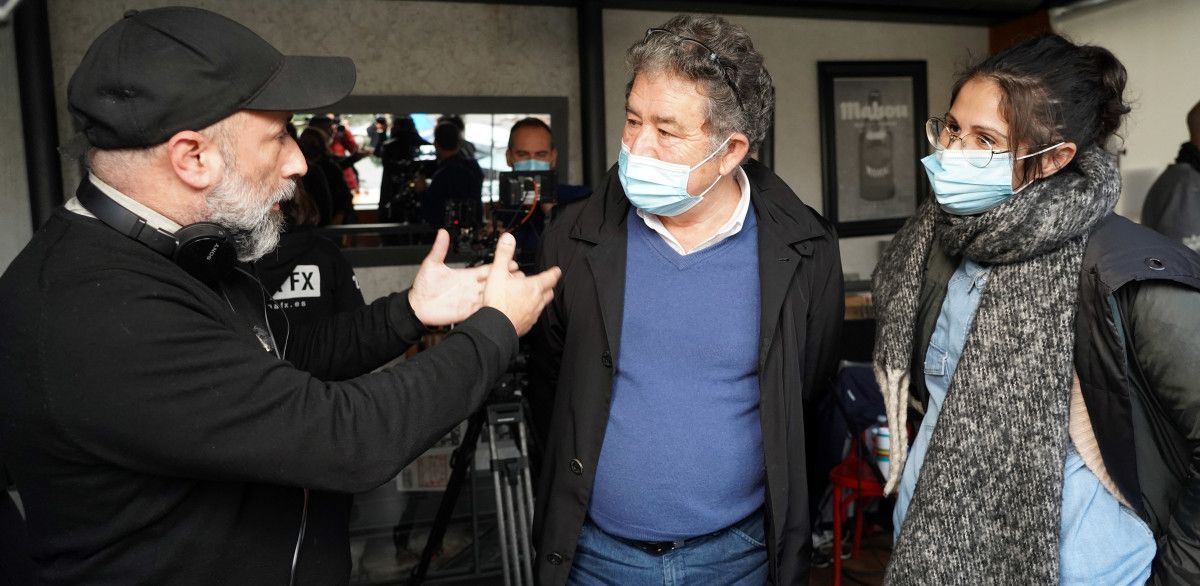 Rodaje de "Pontevedra, hora cero" de Alfonso Zarauza