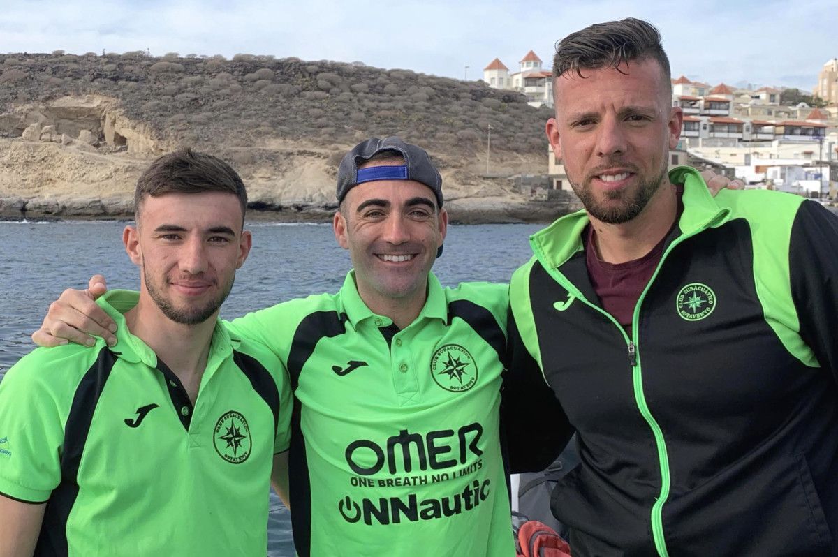 Representantes del Club Subacuático Sotavento en el Campeonato de España