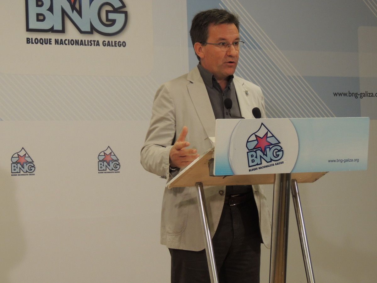 Rolda de prensa de Xavier Vence, voceiro do BNG