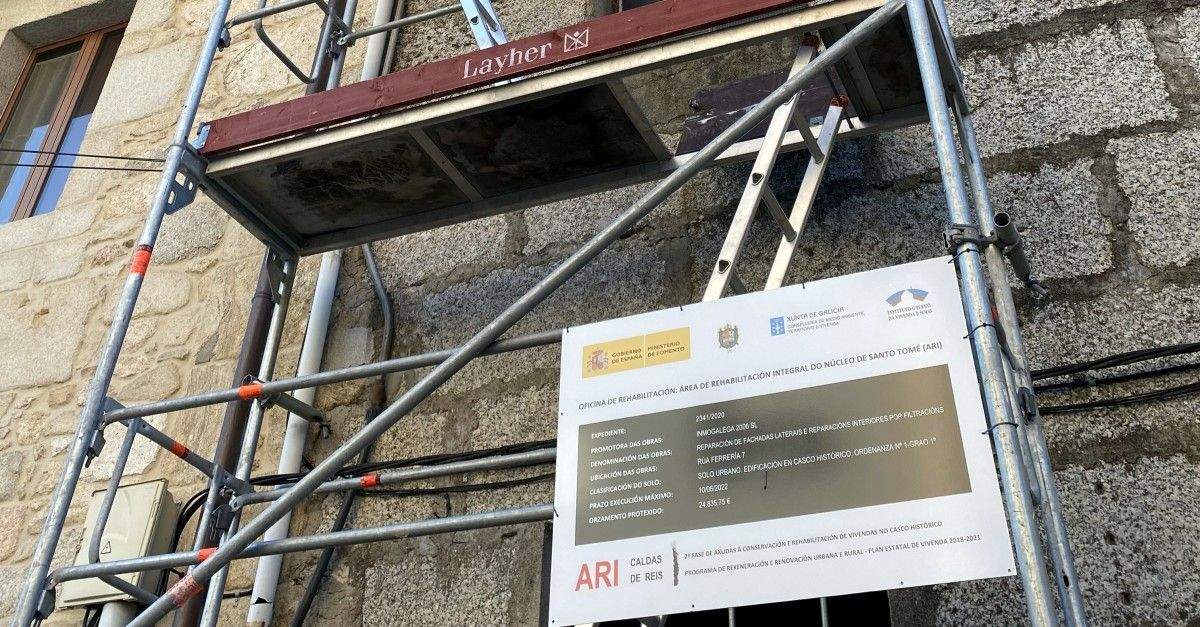 Obra rehabilitada a través da ARI en Caldas