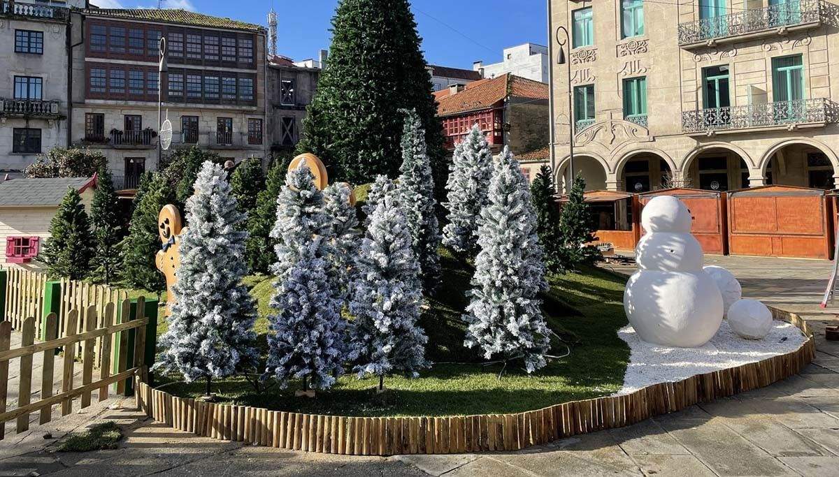 Decoración do poboado de Nadal da Ferrería