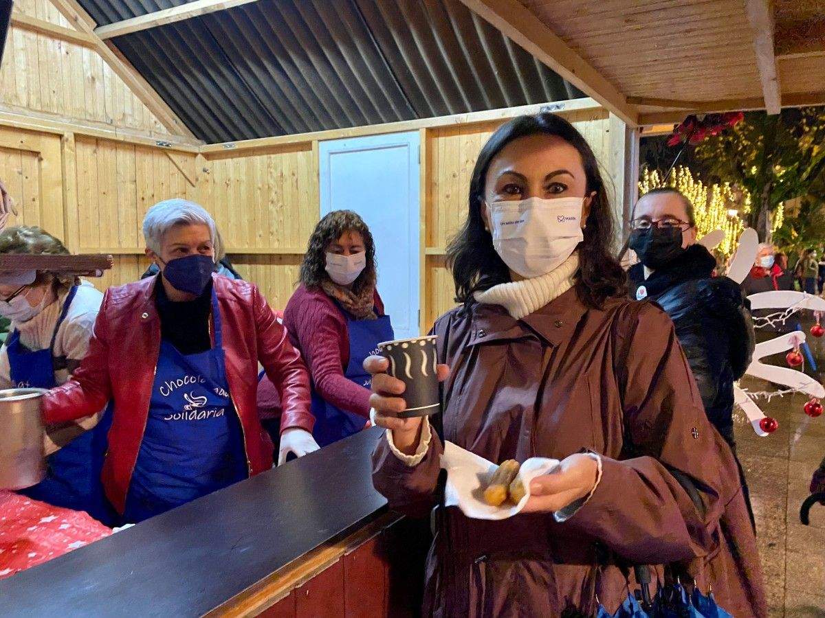 Chocolatada solidaria en Marín
