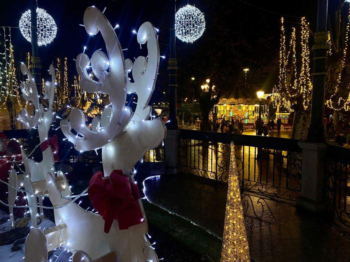 Encendido del alumbrado de Navidad en Marín 2021