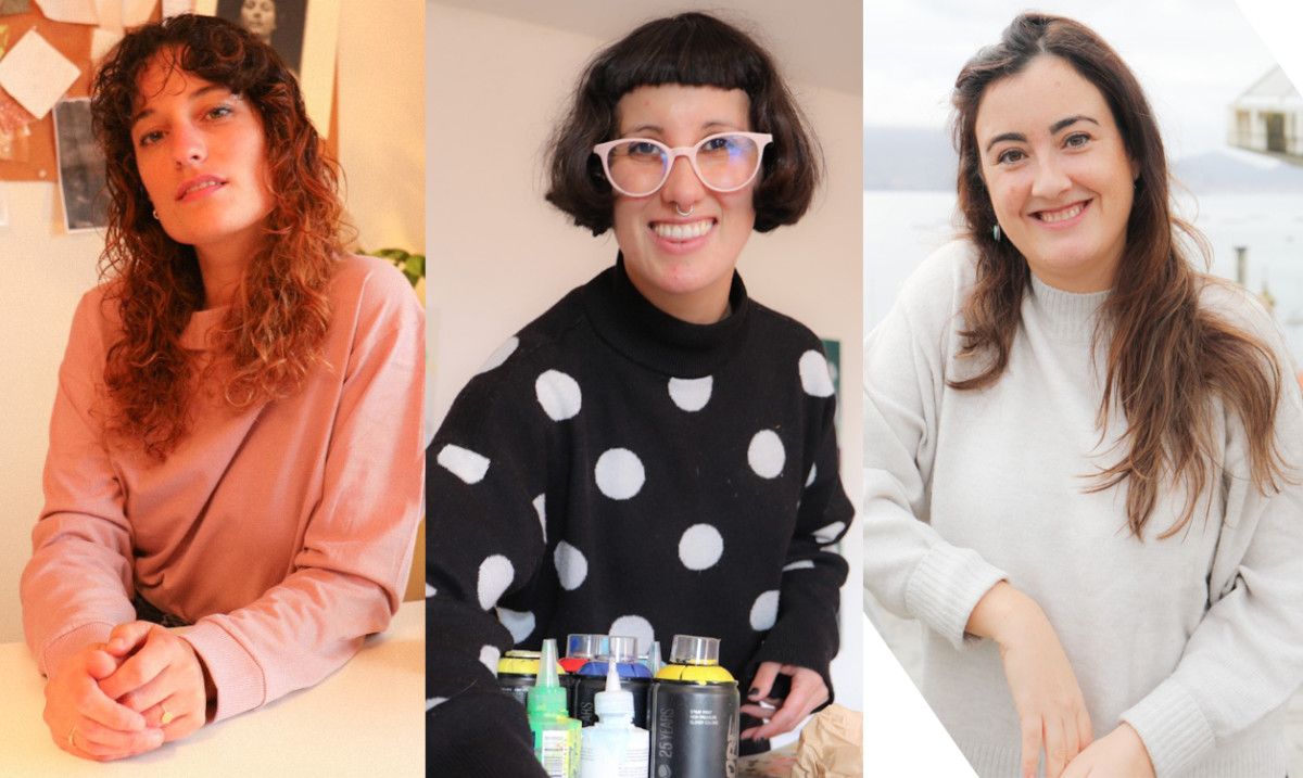 Ángela Ogando, Lúa Gándara y Andrea López Iglesias
