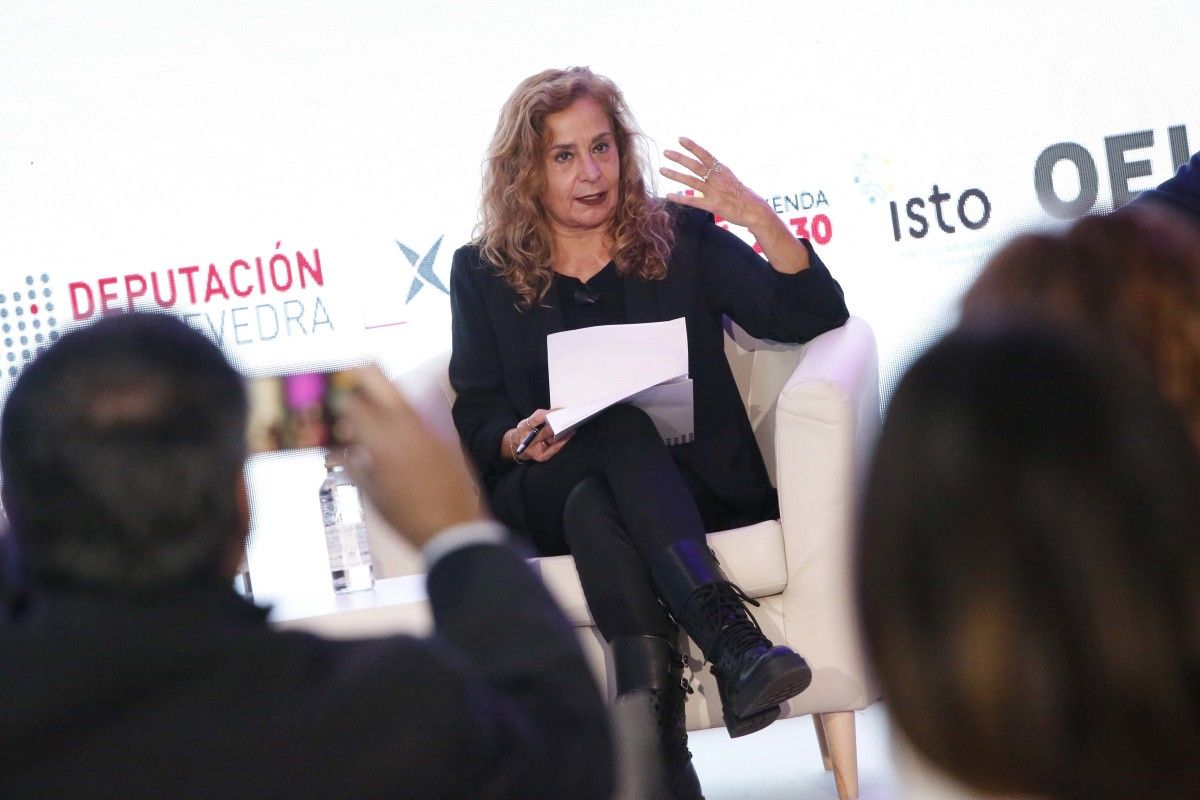 Carmela Silva, presidenta da Deputación, no I Foro Euro Mediterráneo-Américas