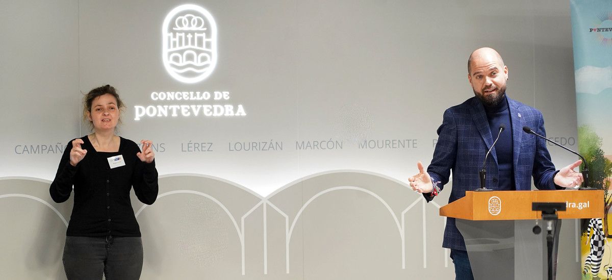 Iván Puentes presentan el proyecto para regenerar las riberas del Lérez con fondos europeos