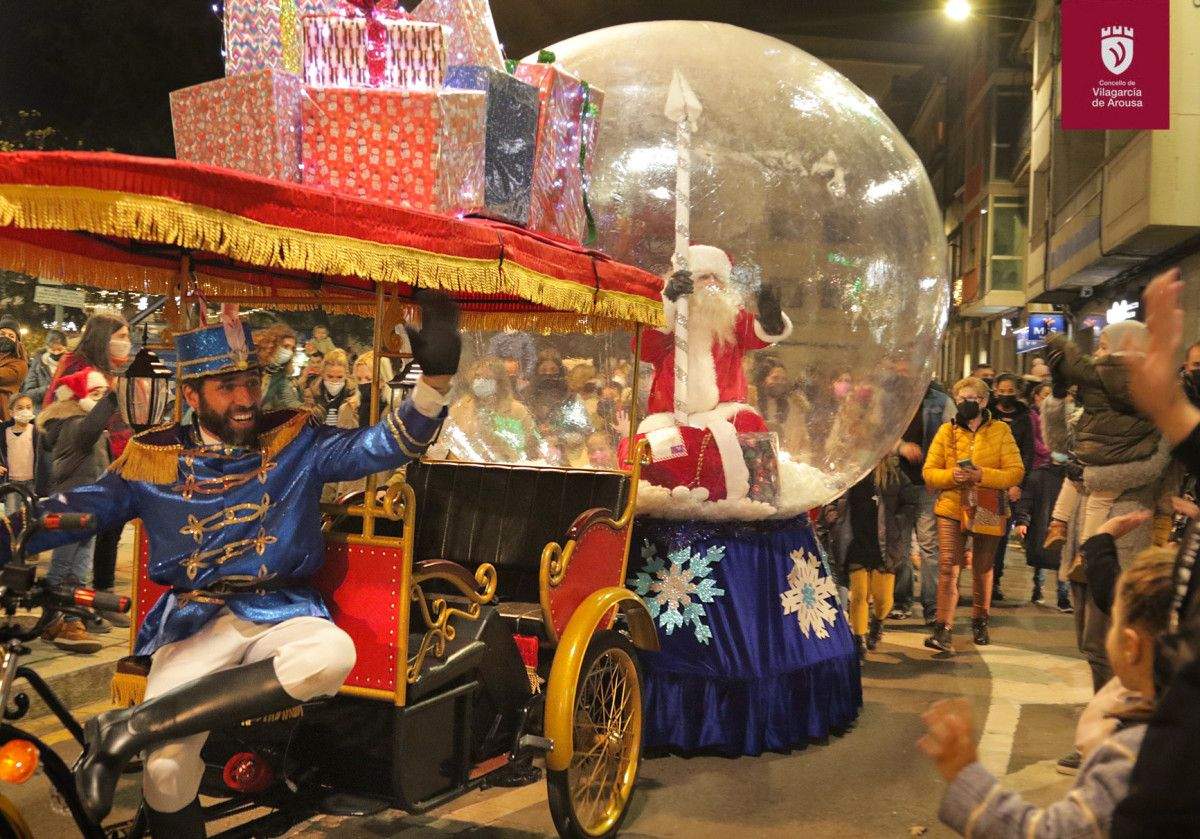 Llegada de Papá Noel a Vilagarcía