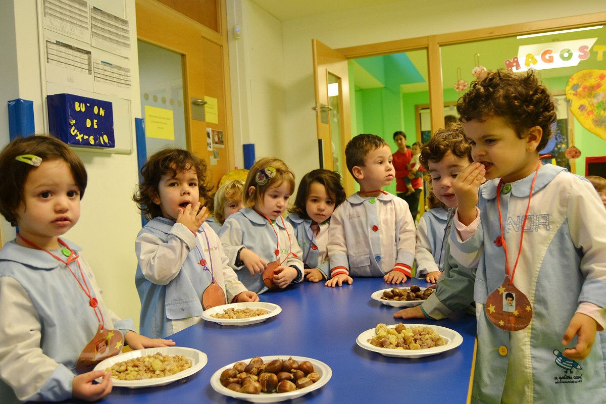 Magosto en la Escuela Infantil del campus de Pontevedra
