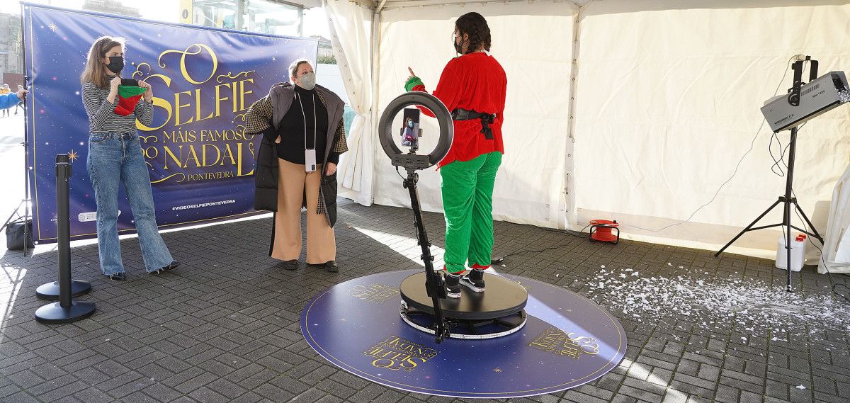 Photocall de Nadal na Praza de España