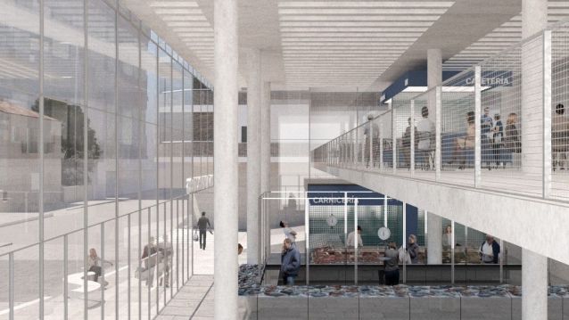Puestos del nuevo mercado de Sanxenxo