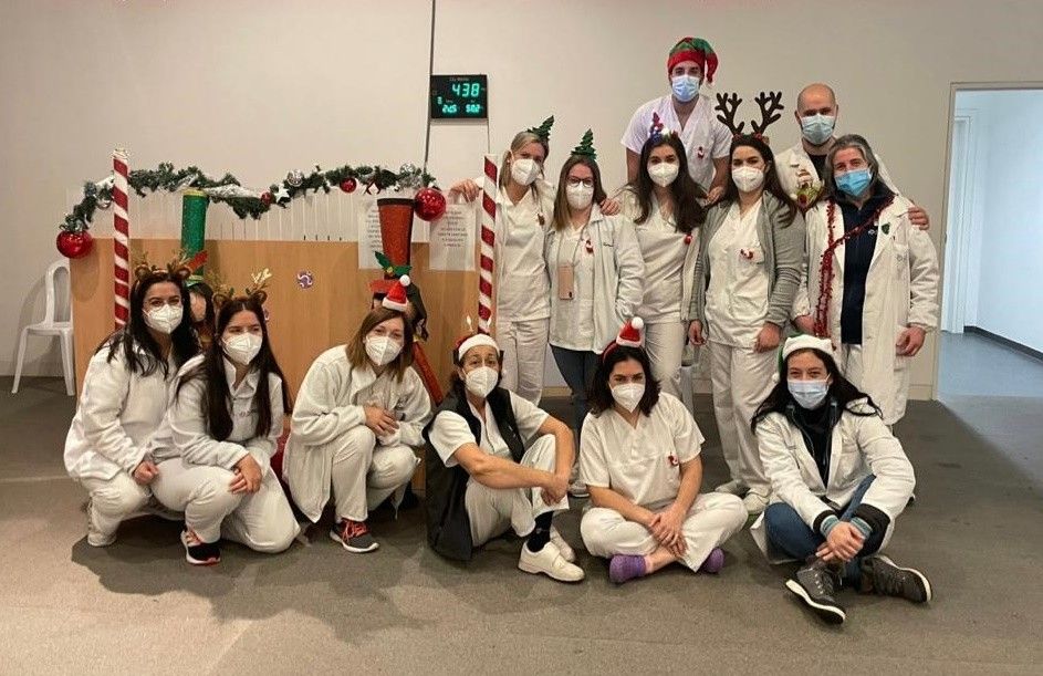 Equipa de vacinación do complexo hospitalario de Pontevedra