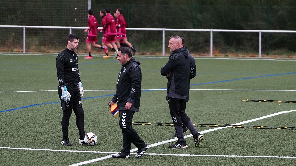 Adestramento do Pontevedra en Xeve