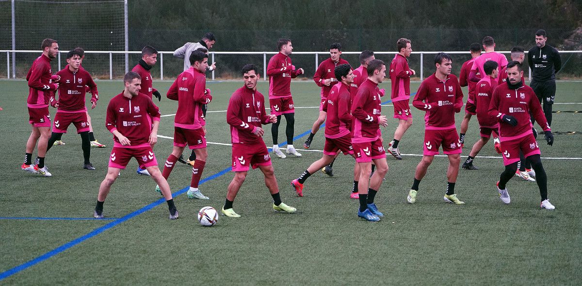 Adestramento do Pontevedra en Xeve