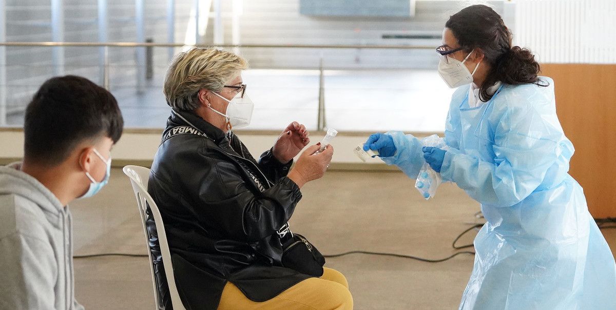 Test de antíxenos de saliva no Recinto Feiral