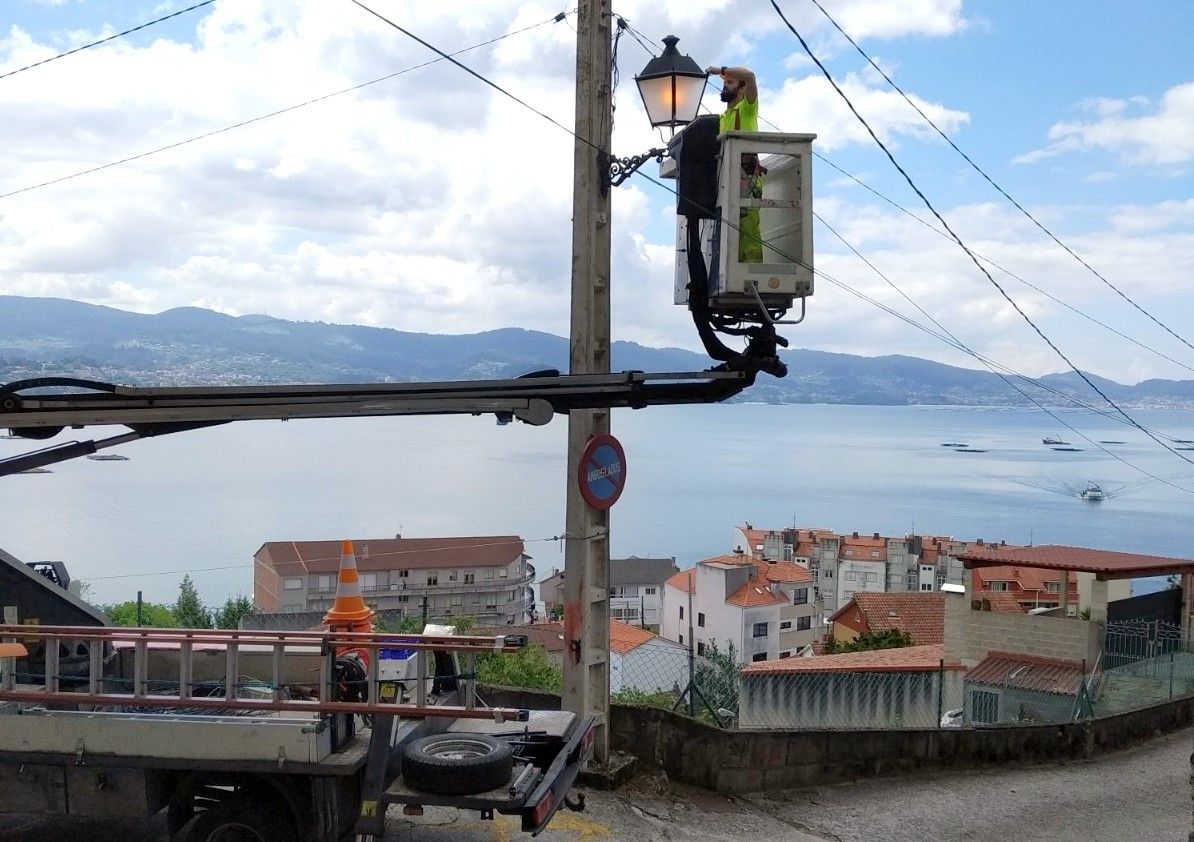 Reparación de una farola