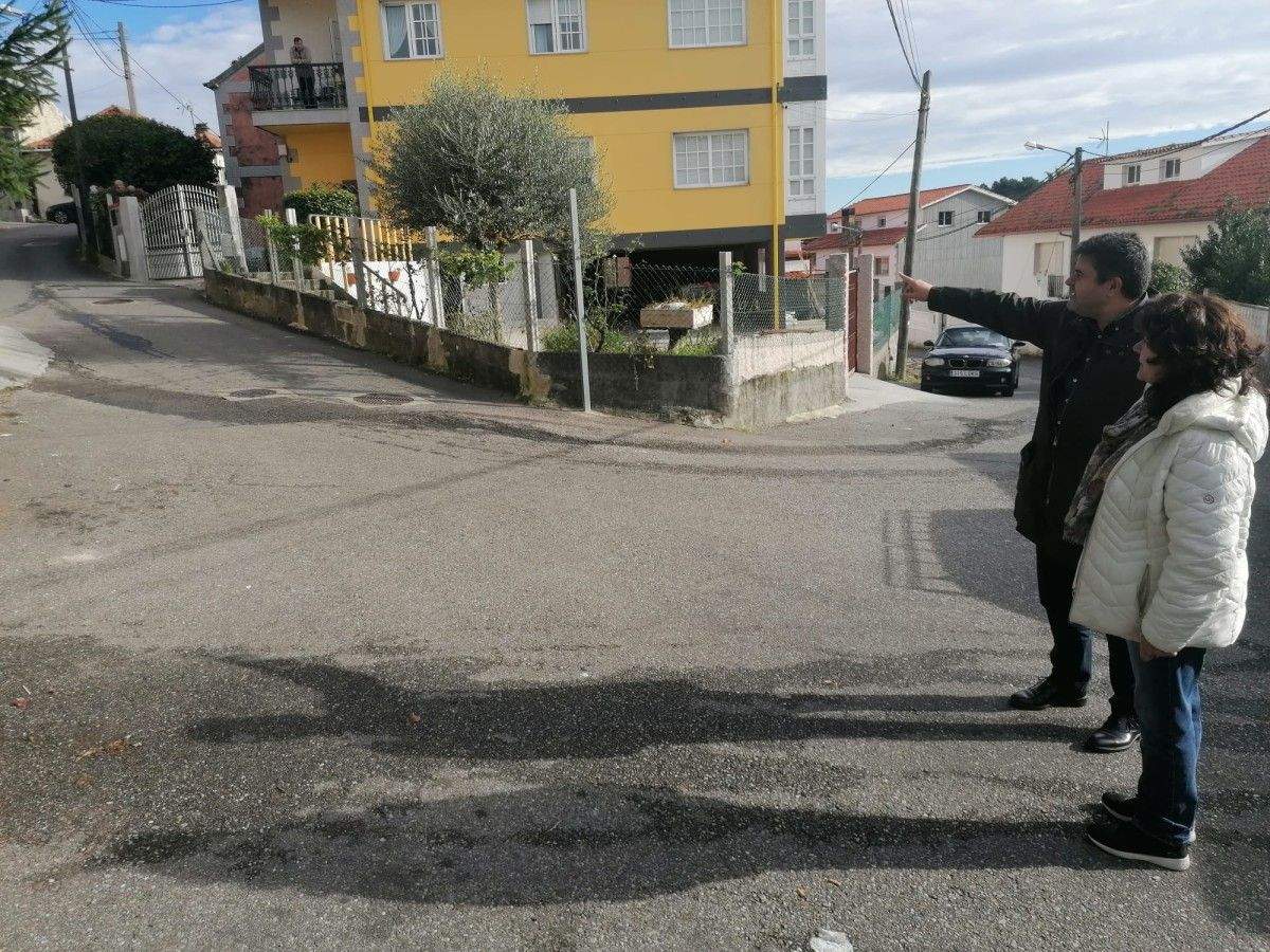 Gregorio Agís e Chelo Besada visitan a zona de Portosanto