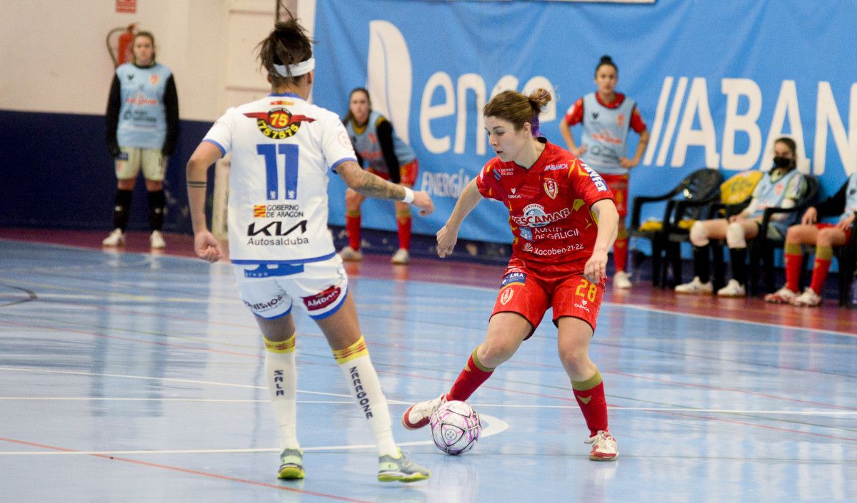 Partido entre Poio Pescamar e Sala Zaragoza na Seca