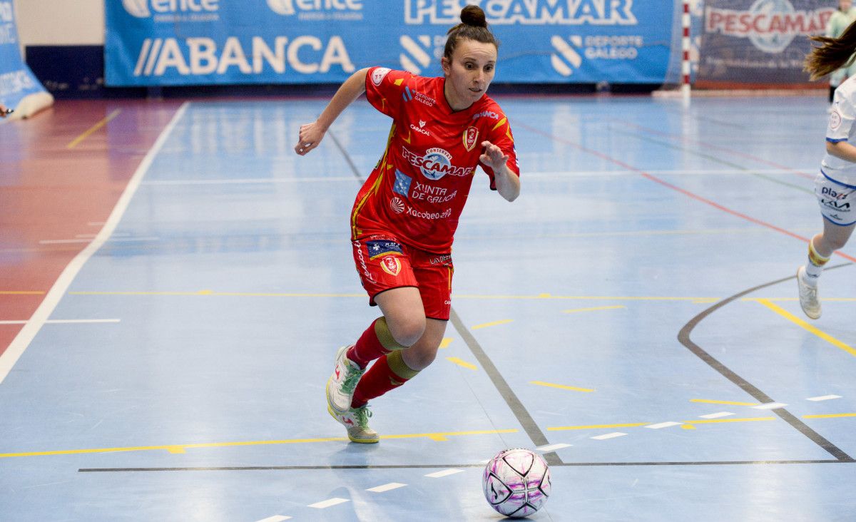 Partido entre Poio Pescamar y Sala Zaragoza en A Seca
