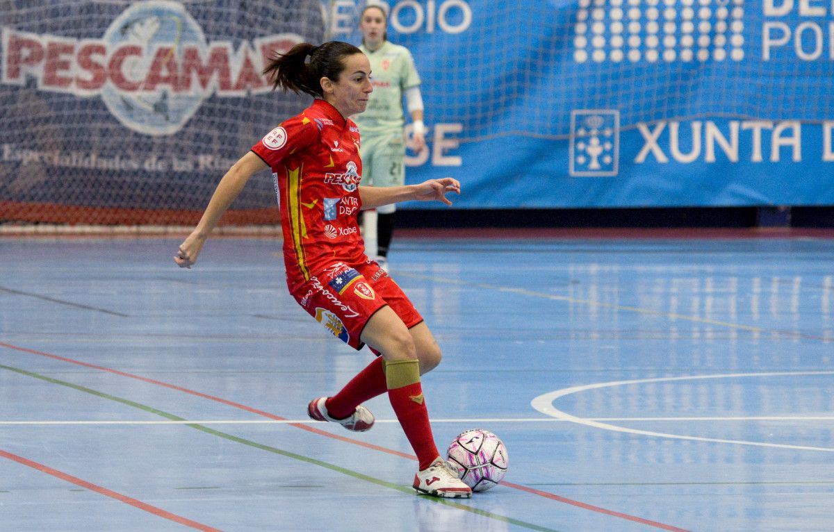 Partido entre Poio Pescamar e Sala Zaragoza na Seca