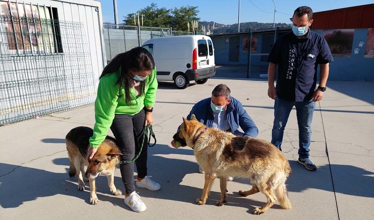 Marcos Rey, concelleiro de Benestar Animal, nun dos cursos de boa cidadanía canina