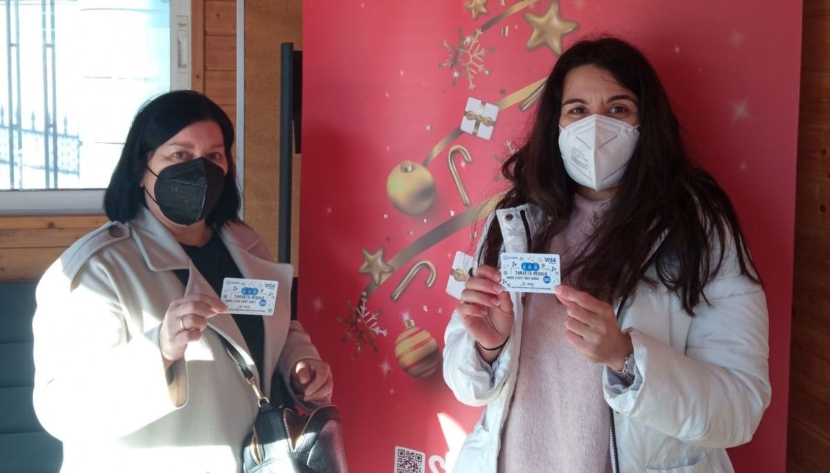 Recogida de las tarjetas regalo