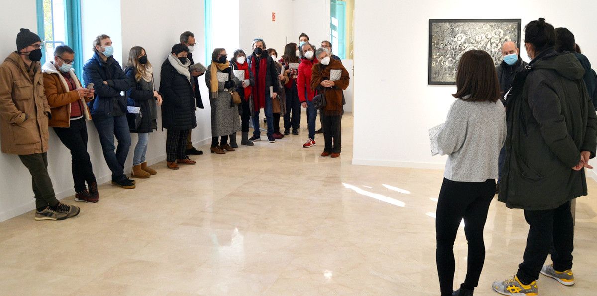 Presentación do catálogo sobre Manuel Moldes na Facultade de Belas Artes