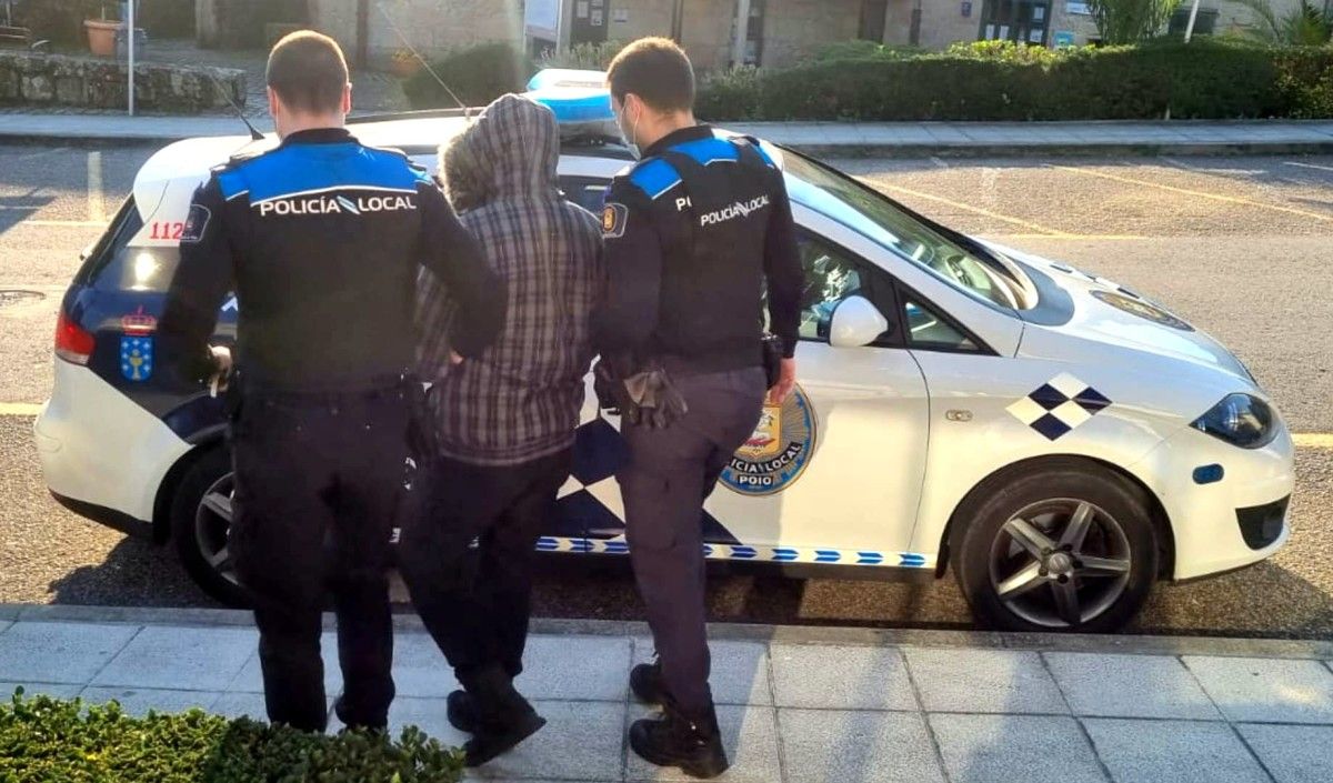 Detido en Poio un mozo reclamado por ameazas graves e desobediencia