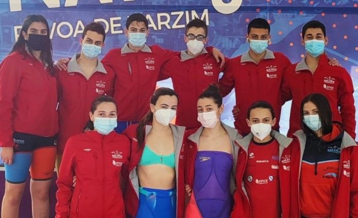 Equipo do Galaico no Meeting Internacional Póvoa de Varzim