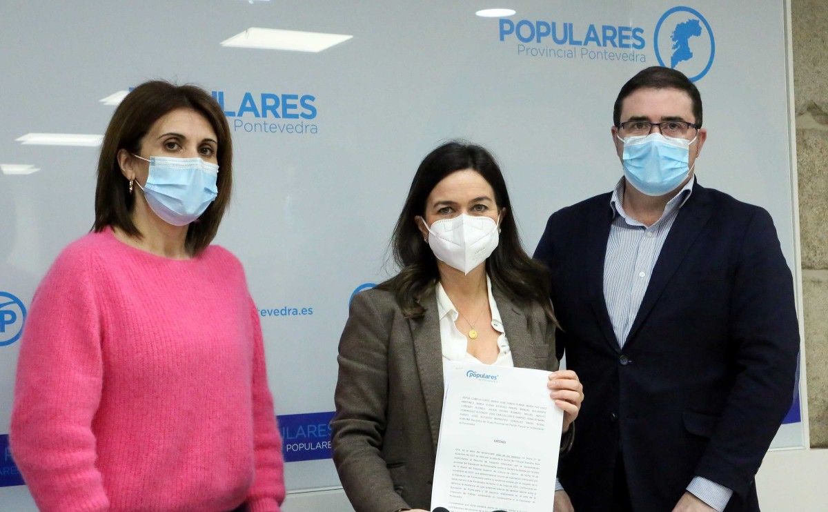 Paz Lago, Pepa Pardo e Miguel Domínguez