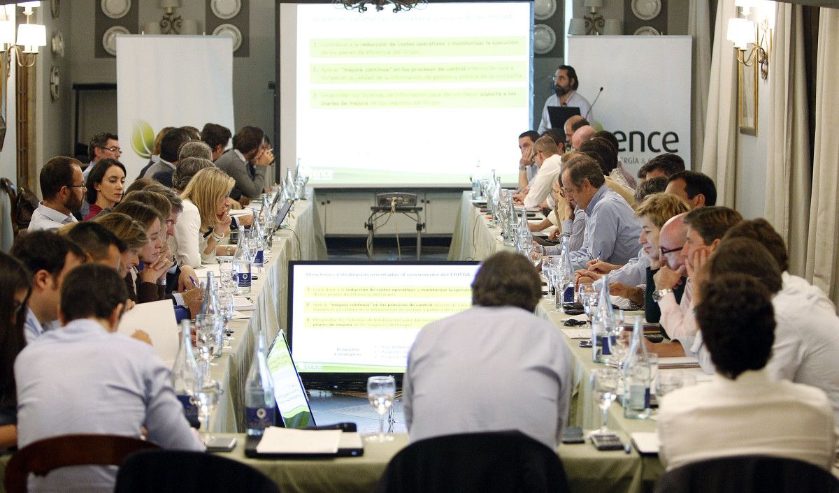 Reunión de los directivos de Ence en el Parador de Pontevedra