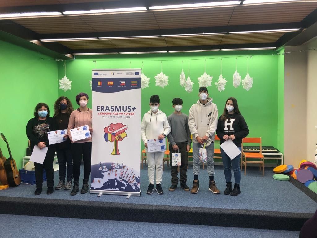 Alumnos do CPI O Toural que foron de Erasmus á República Checa