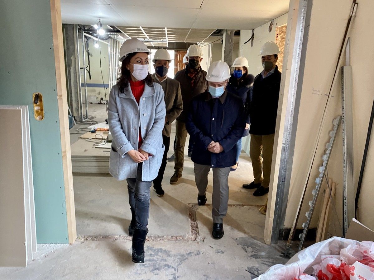Visita institucional ás obras do novo centro de día de Marín