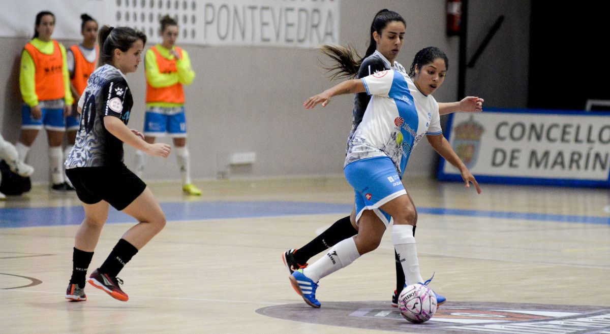 Partido entre Marín Futsal e Torreblanca na Raña