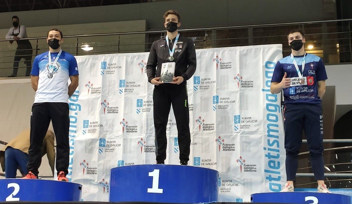 Sergio Rodríguez (esquerda) no Campionato de Galicia absoluto