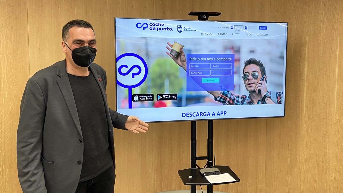 Demetrio Gómez presenta o web do 'coche de punto'